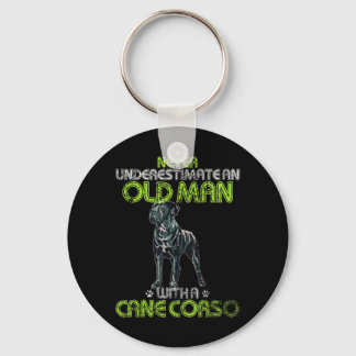 Mens Vintage Never Underestimate An Old Man With A Keychain
