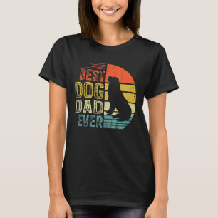 Mens Vintage Newfoundland Best Dog Dad Ever Father T-Shirt