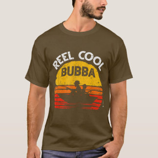 Mens Vintage Reel Cool Bubba Fish FishingFathers D T-Shirt