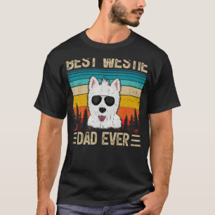 Mens Vintage Retro Best Westie Dad Ever Father's T-Shirt