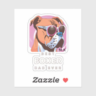   Mens Vintage Retro Boxer Dog Lover Dad 