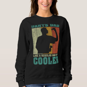 Mens Vintage Retro Darts Dad Like A Regular Dad Fa Sweatshirt