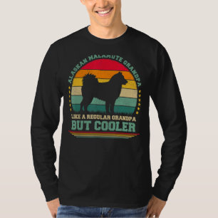 Mens Vintage Retro Dog Alaskan Malamute Grandpa F T-Shirt