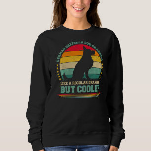 Mens Vintage Retro Dog German Shepherd Grandpa Fa Sweatshirt