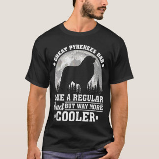 Mens Vintage Retro Dog  Great Pyrenees Dad Father' T-Shirt
