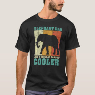 Mens Vintage Retro Elephant Dad Like A Regular Dad T-Shirt