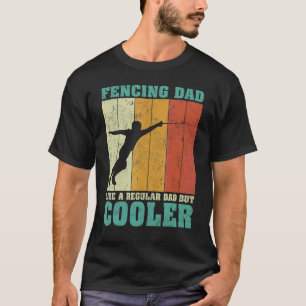 Mens Vintage Retro Fencing Dad Like A Regular Dad  T-Shirt