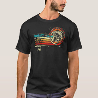 Mens Vintage Retro Fishing Grandaddy Father's Day T-Shirt