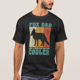 Mens Vintage Retro Fox Dad Like A Regular Dad Fath T-Shirt