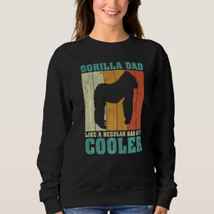 Mens Vintage Retro Gorilla Dad Like A Regular Dad Sweatshirt