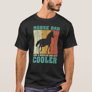 Mens Vintage Retro Horse Dad Like A Regular Dad Fa T-Shirt