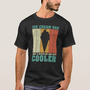 Mens Vintage Retro Ice Cream Dad Like A Regular Da T-Shirt