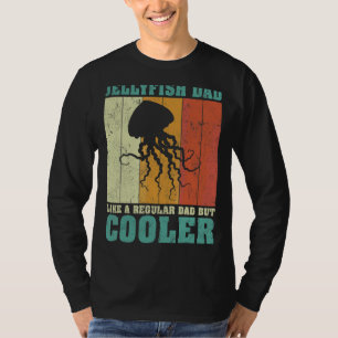 Mens Vintage Retro Jellyfish Dad Like A Regular Da T-Shirt