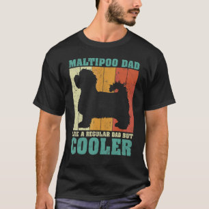 Mens Vintage Retro Maltipoo Dad Like A Regular Dad T-Shirt