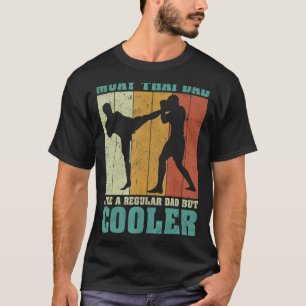 Mens Vintage Retro Muay Thai Dad Like A Regular Da T-Shirt