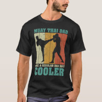 Mens Vintage Retro Muay Thai Dad Like A Regular Da