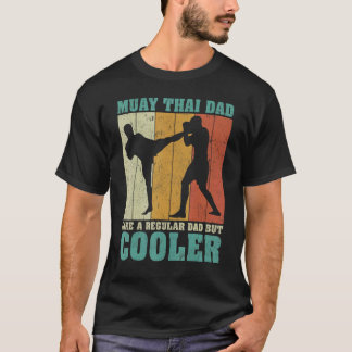Mens Vintage Retro Muay Thai Dad Like A Regular Da T-Shirt