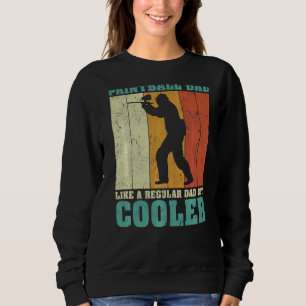 Mens Vintage Retro Paintball Dad Like A Regular Da Sweatshirt