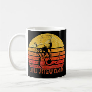 Mens Vintage Retro Proud Brazilian Jiu Jitsu Dad Coffee Mug