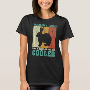 Mens Vintage Retro Rabbit Dad Like A Regular Dad F T-Shirt