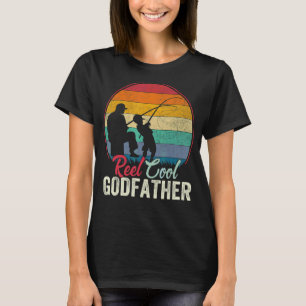 Mens Vintage Retro Reel Cool Godfather Fathers Da T-Shirt