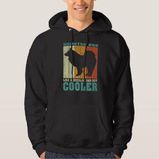 Mens Vintage Retro Samoyed Dad Like A Regular Dad  Hoodie