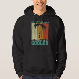 Mens Vintage Retro Skydiving Dad Like A Regular Da Hoodie