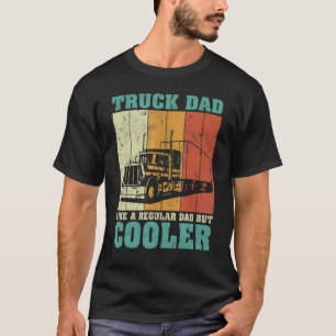Mens Vintage Retro Truck Dad Like A Regular Dad Fa T-Shirt