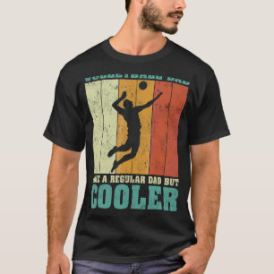 Mens Vintage Retro Volleyball Dad Like A Regular D T-Shirt