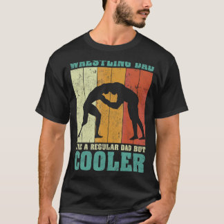Mens Vintage Retro Wrestling Dad Like A Regular Da T-Shirt