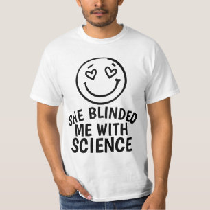 MENS VINTAGE SHE BLINDED ME WITH SCIENCE T-SHIRTS
