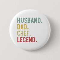 Mens Vintage Shirt Husband Dad Chef Legend Retro