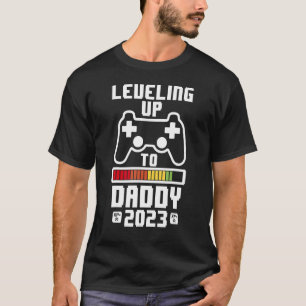 Mens Vintage Soon To Be Dad Levelling Up To Daddy T-Shirt
