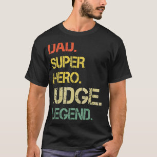 Mens Vintage Style Dad Hero Judge Legend Father's T-Shirt