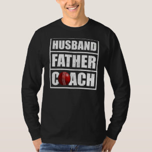 Mens Vintage Style Husband Father Cricket Coach Fa T-Shirt