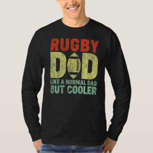 Mens Vintage Style Rugby Dad Like A Normal Dad Rug T-Shirt