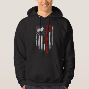 Mens Vintage Usa American Flag Best Welsh Corgi Do Hoodie