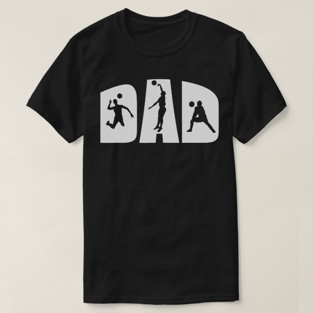Mens Volleyball Dad Father Beach Volleyball Player T-Shirt (Design Front)