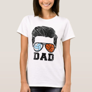 Mens Volleyll Sketll Dad Funny Volleyll Sketll Pla T-Shirt