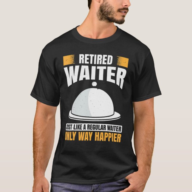 Mens Waiter Waitress Server Work In Gastronomy 3 T-Shirt (Front)