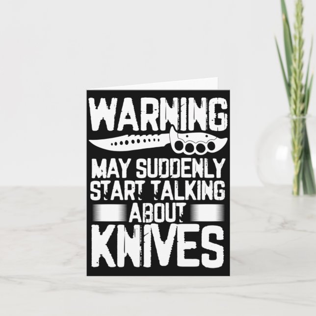 Mens Warning May Suddenly Start Talking About Card (Front)