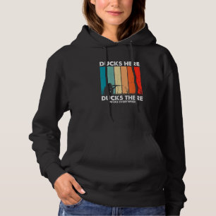 Mens Waterfowl Hunting For An Flying Duck Hunting  Hoodie