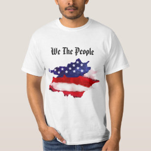 *~* Men's We The People American Flag Watercolor T-Shirt