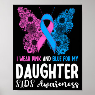 Mens Wear Pink And Blue For Daughter Sids Poster