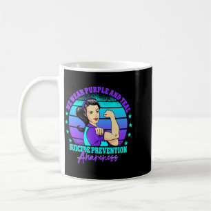 Mens Wear Purple And Teal Suicide Prevention Coffee Mug