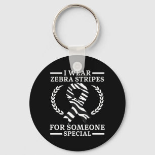 Mens Wear Zebra Stripes For Someone Special Keychain