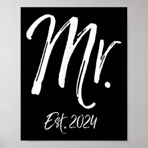 Mens Wedding Anniversary Idea Gift For Husband Mr. Poster