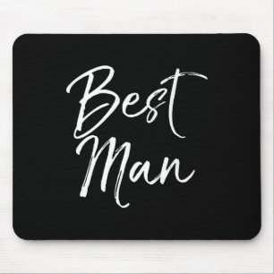 Mens Wedding Bridal Party Gift For Groomsmen Best Mouse Pad