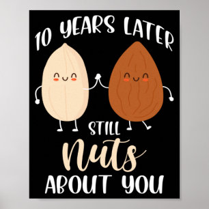 Mens Wedding Day 10 Years Later Nuts About Poster