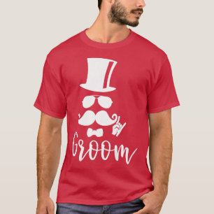 Mens Wedding Marriage Gift Groom Couple Engagement T-Shirt